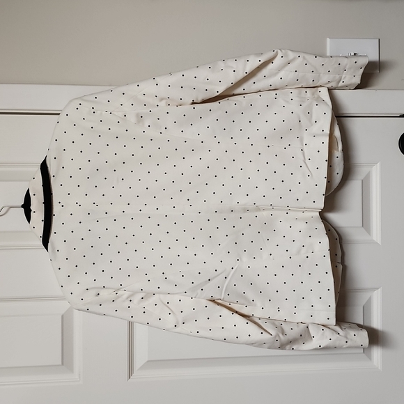 Merona Black & Cream Polka Dot Suit Jacket Blazer Women's 16 EUC - Picture 10 of 10